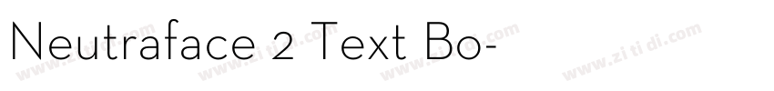 Neutraface 2 Text Bo字体转换